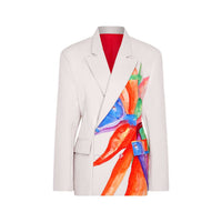 Bird of Paradise Print Oversize Blazer - NALÈ
