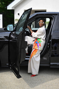 Bird of Paradise Print Trousers - NALÈ