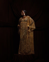 The Adaorah Kaftan with wide butterfly sleeves by NALÈ