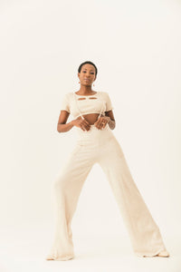 Crop Top & Jumpsuit Set - NALÈ