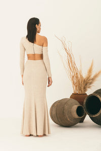 Off-Shoulder Dress with Cutout - NALÈ