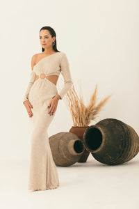 Off-Shoulder Dress with Cutout - NALÈ