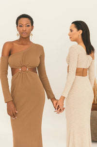 Off-Shoulder Dress with Cutout - NALÈ