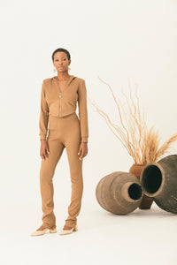Ribbed Corset and Trouser Set - NALÈ