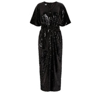 Wide Leg Sequin Palazzo Jumpsuit - Black - NALÈ